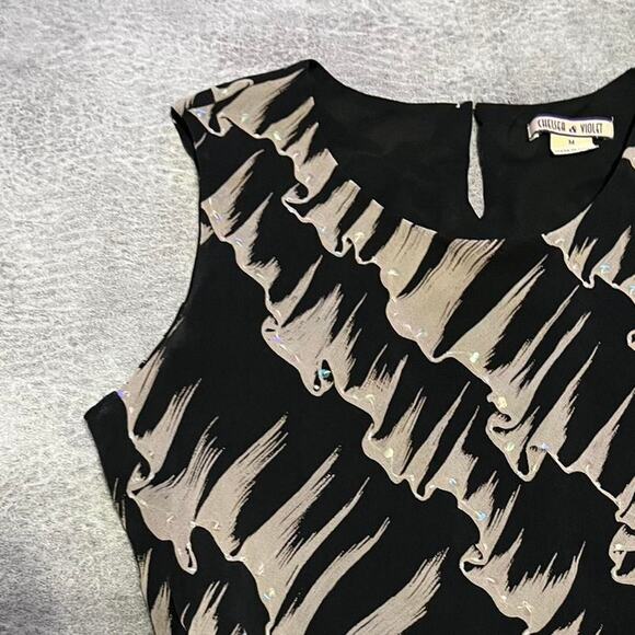 Vintage chelsea and violet silk maxi dress - Picture 4 of 8